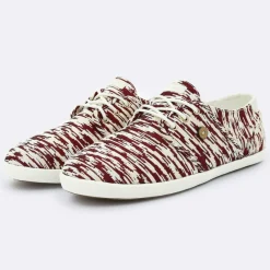 Tennis Cypress imprimées blanc/bordeaux