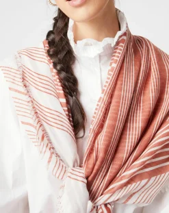 Étole Bobby rose - 130x100 cm