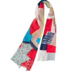 Étole en Coton Salsa rouge - 50x180 cm