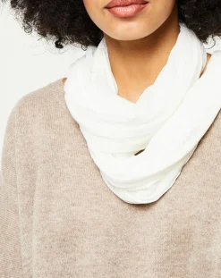 Étole Iode effet froissé écrue - 194x90 cm