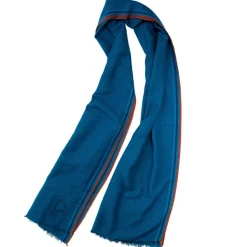 Étole Jazzy en Coton marine - 70x210 cm