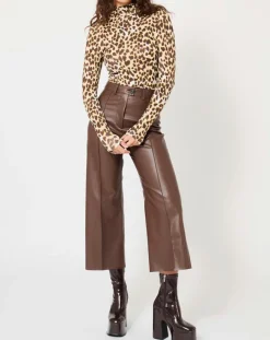 Top Basic imprimé léopard