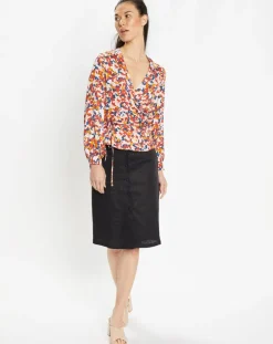 Top Cache-cœur Caprice imprimé multicolore