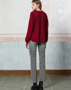 Top Céleste bordeaux