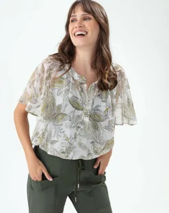 Top Dipta cachemire argente