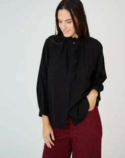 Top en Coton & Lin Sarra noir