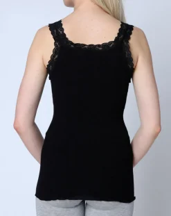 Top en Coton dentelle noir