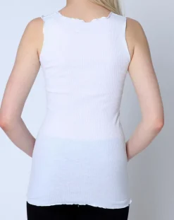 Top en Coton larges bretelles blanc
