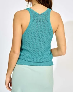 Top en Maille Teva paon