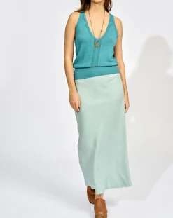 Top en Maille Teva paon