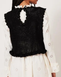 Top en maille Twiggy noir