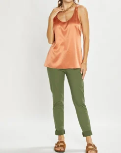 Top en Soie mélangée Essential épice