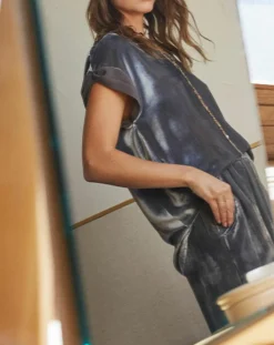 Top en Velours Basal gris