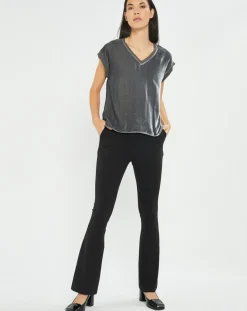 Top en Velours Basal gris