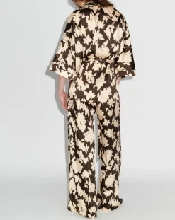 Top Kimono fluide Vieran chocolat
