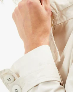 Trench Croisé Ceinture Scacco beige