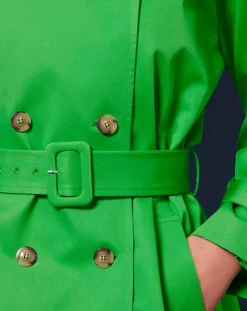 Trench-coat en Coton Biologique vert
