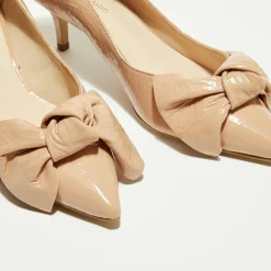 Trotteurs en Cuir Venisa vieux roses - Talon 5 cm