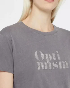 T-Shirt 100% Coton Bio Ana gris foncé