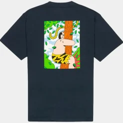 T-Shirt 100% Coton Bio Earth bleu marine