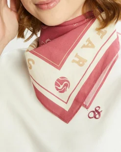 T-Shirt 100% Coton Bio Foulard blanc