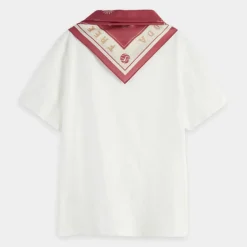 T-Shirt 100% Coton Bio Foulard blanc