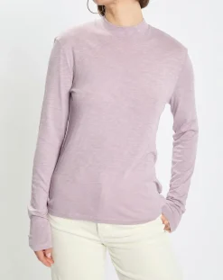T-Shirt 100% Coton Bio violet clair
