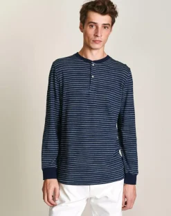 T-Shirt Anoi à rayures bleu