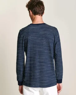 T-Shirt Anoi à rayures bleu