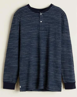 T-Shirt Anoi à rayures bleu