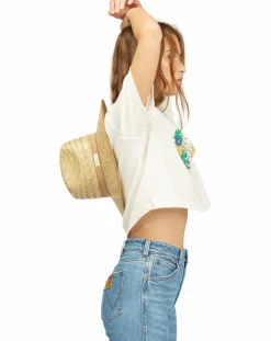 T-Shirt Billabong x Wrangler Made It blanc