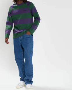 T-Shirt Blunt 3.0 rayé Ls vert/violet