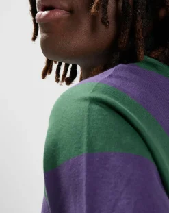 T-Shirt Blunt 3.0 rayé Ls vert/violet
