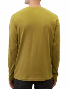 T-Shirt col rond message kaki