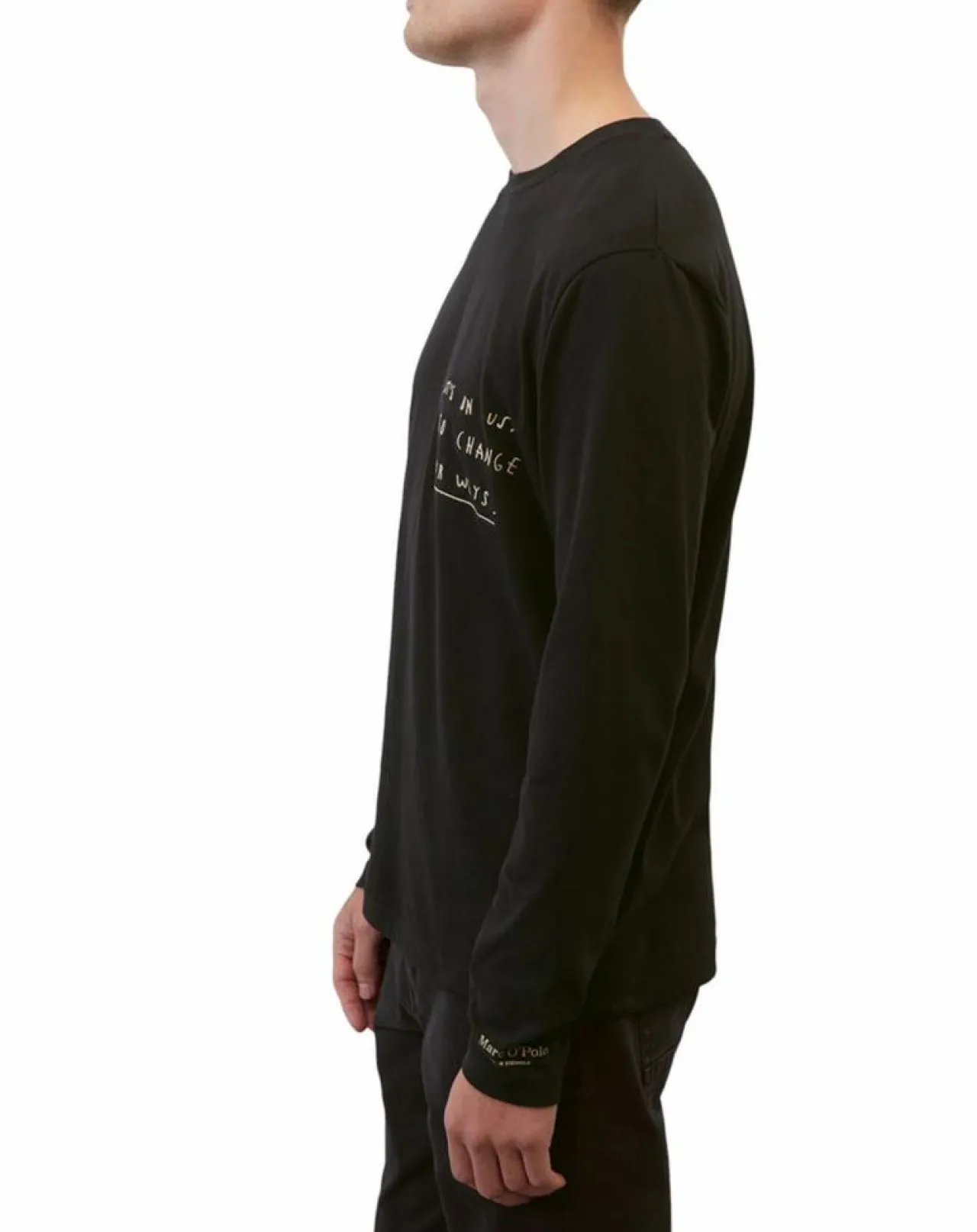 T-Shirt col rond Message noir