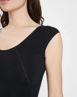 T-Shirt Coton Contour noir