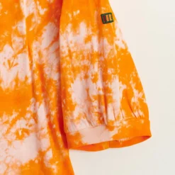 T-Shirt en Coton Adia tie & dye orange/rose