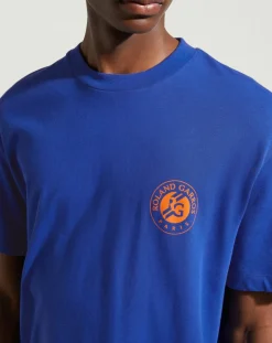 T-Shirt en Coton Bio Bloose rg mc bleu moyen