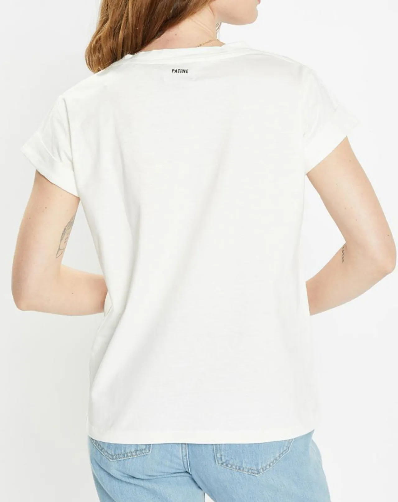 T-Shirt en Coton Bio Sisters blanc