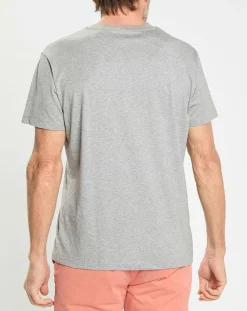 T-shirt en Jersey Regular Fit Rib gris