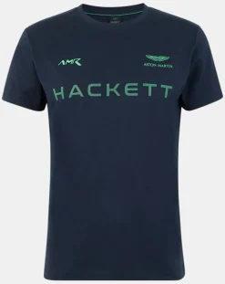T-Shirt Fluo Aston Martin Racing bleu marine