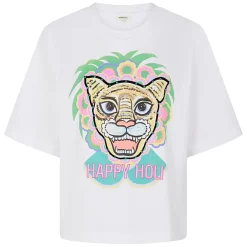 T-Shirt Happy Holi blanc