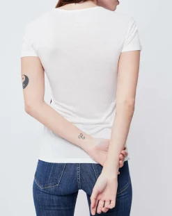 T-Shirt imprimé cassé/multicolore