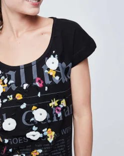 T-Shirt imprimé Gazette noir