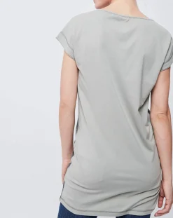 T-Shirt imprimé gris/bleu