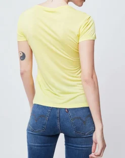 T-Shirt imprimé jaune/multicolore