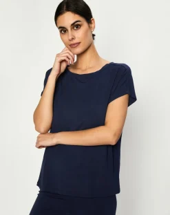 T-Shirt Jeanne bleu marine