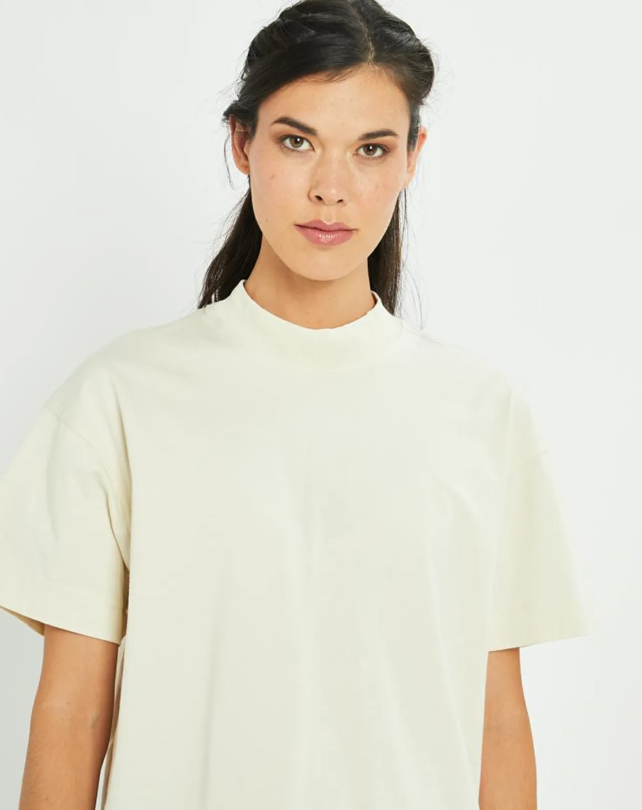 T-shirt jersey lourd écru