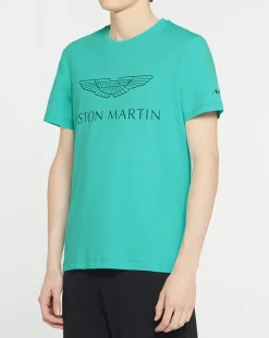 T-Shirt Logo Aston Martin Racing turquoise