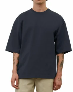 T-Shirt manches courtes Col Rd Oversize bleu marine